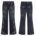 Crystal Slim Fit Flare Denim