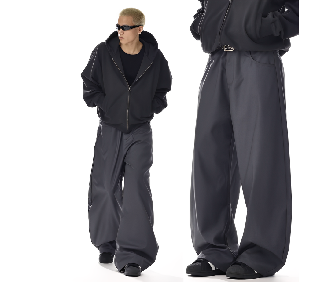 Classy New Yorker Dark Grey Baggy Pants