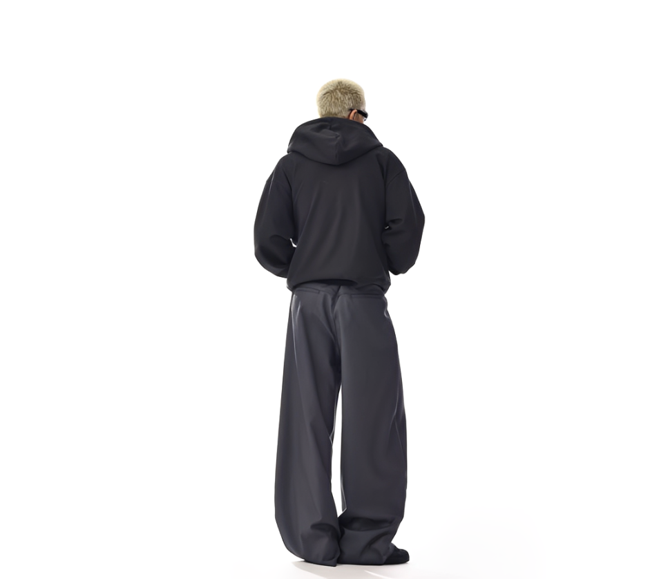 Classy New Yorker Dark Grey Baggy Pants