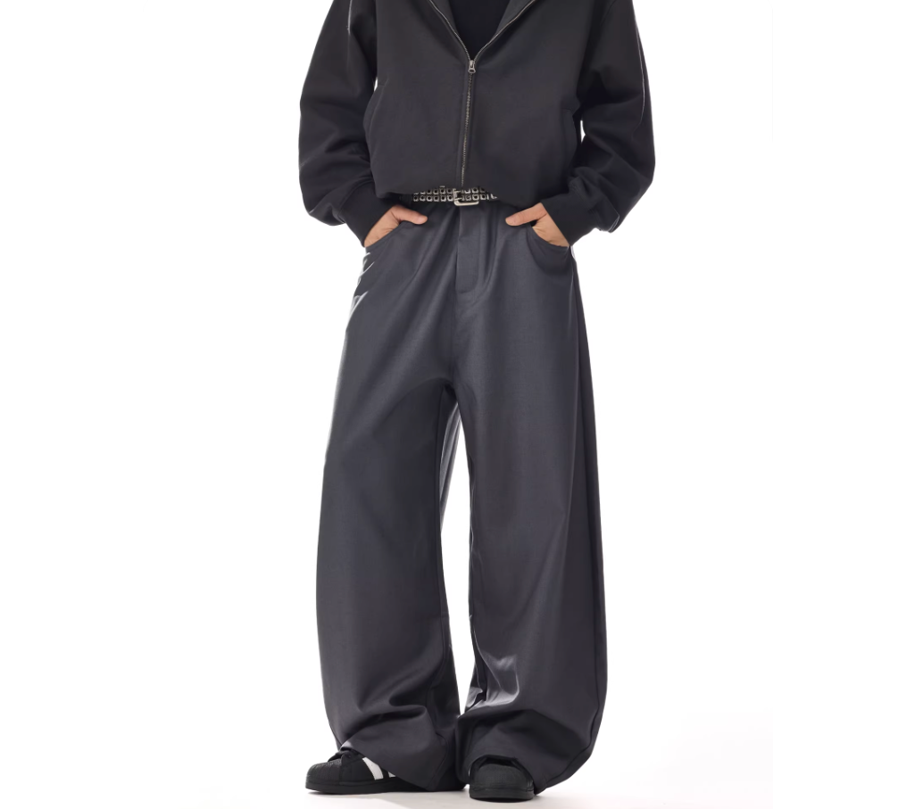 Classy New Yorker Dark Grey Baggy Pants