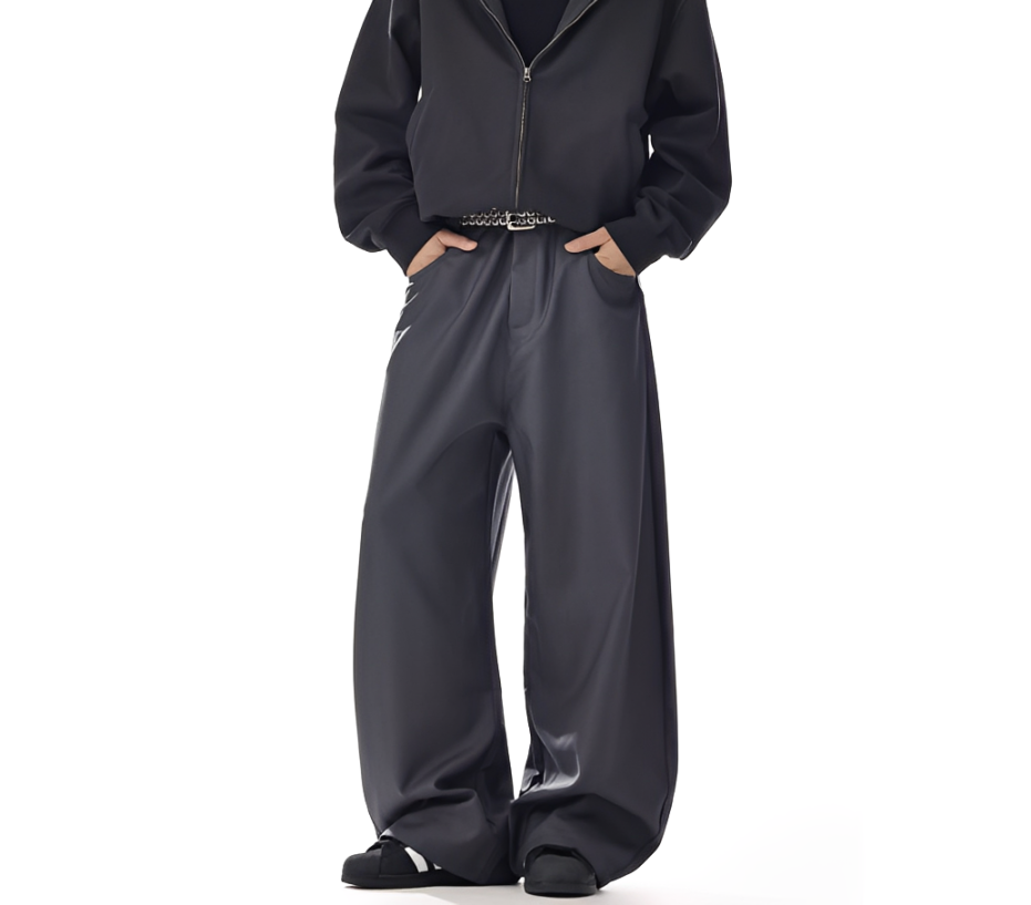 Classy New Yorker Dark Grey Baggy Pants