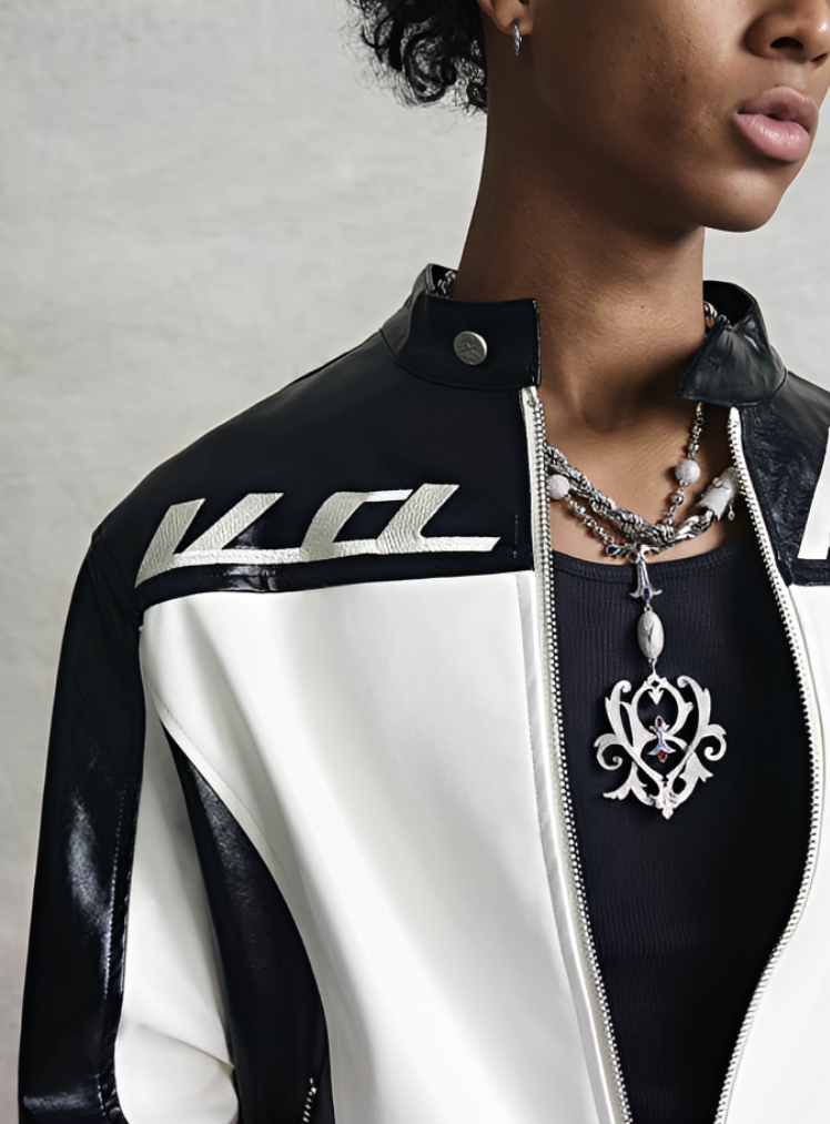 Biker Leather Track Suit (Top)