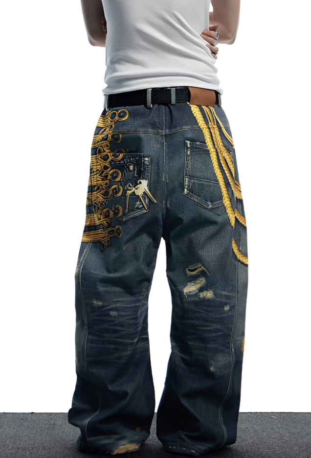 DNDGB Napolian Tribal Print Denim
